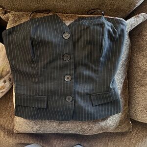 Sincerely Jules Black Pinstripe Top